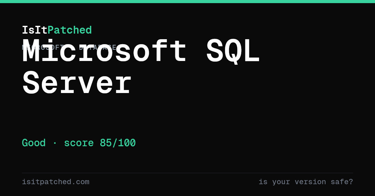How to patch Microsoft SQL Server — update to the latest secure version ...